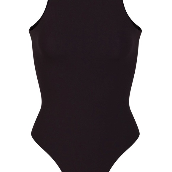 NEW SKIMS Fits Everybody High Neck Bodysuit BLACK - Picture 2 of 5